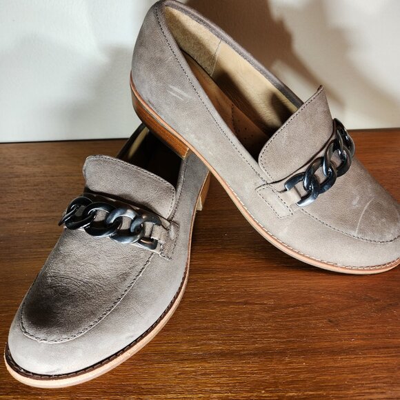 Sofft Leather Loafers Patent Pending Gray Women (8.5) - Picture 4 of 15